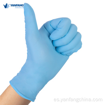 Examen sin polvo sin látex 6mil 100pcs/guantes de nitrilo de caja